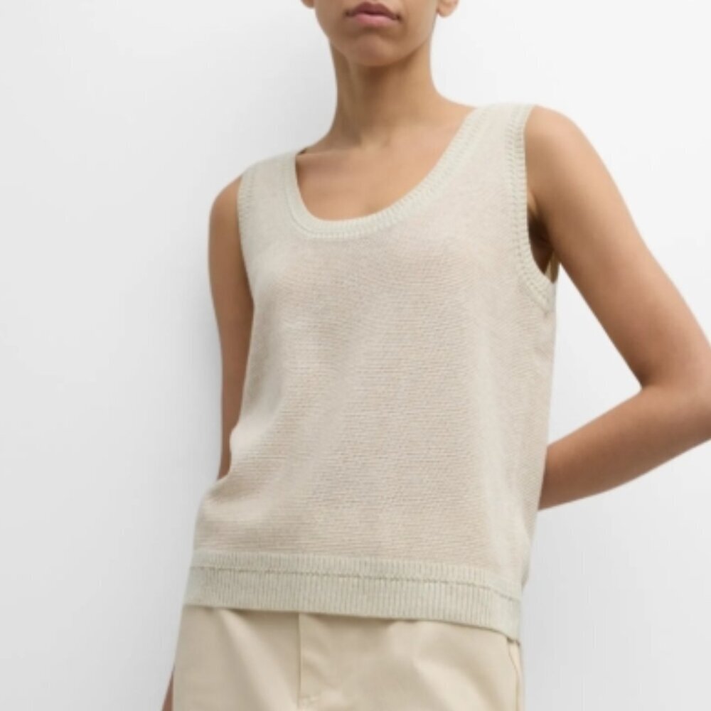 Kobi Halperin “Heidi” Sleeveless Shimmer Knit Sweater – Size S (NWT)